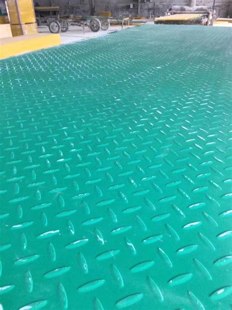 Yellow Color Grp Platform Plastic Walkway Grating Frp Floor Mesh