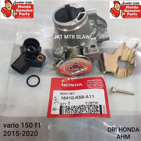 16410 K59 A11 Body Set Throttle Body Vario 150 2015 2017 Ori Honda Ahm