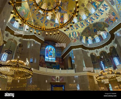 Kronstadt Russia July Interior Neo Byzantine Decoration Of