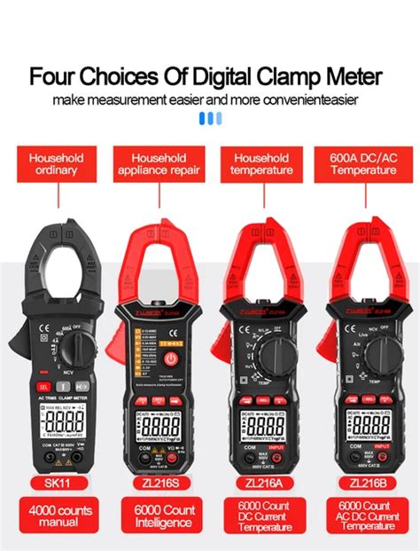 ANENG ST209 Digital Multimeter Clamp Meter 6000 Hitungan 45 OFF