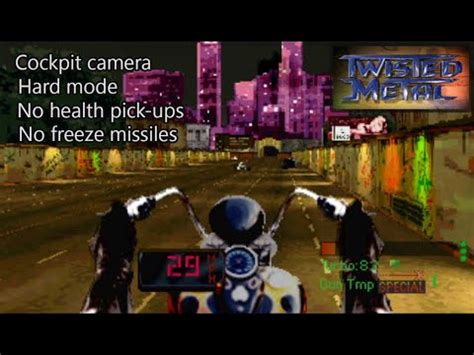 Twisted Metal 1 Playthrough As Mr Grimm Cockpit Camera Hard Mode