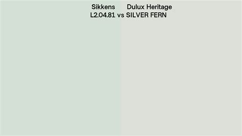 Sikkens L Vs Dulux Heritage Silver Fern Side By Side Comparison