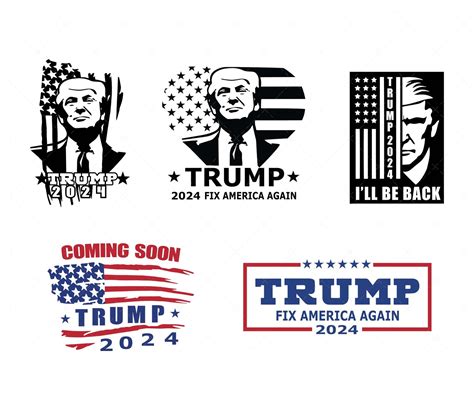 Trump 2024 SVG PDF PNG Trump America Flag SVG