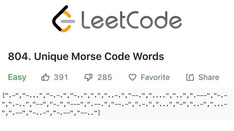 LeetCode Unique Morse Code Words Solution Explained Java YouTube