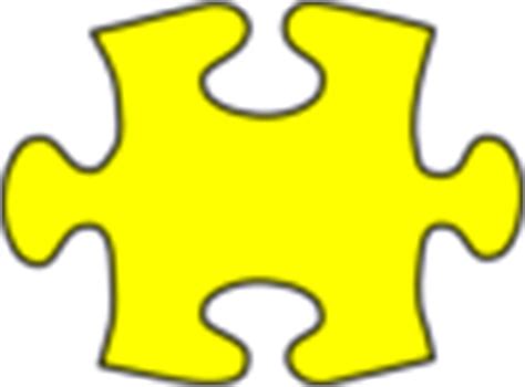 Puzzle Piece Yellow Clip Art at Clker.com - vector clip art online ...