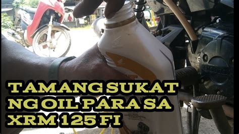 PAANO MAGCHANGE OIL AT TAMANG SUKAT NG OIL YouTube