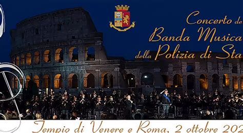 Concerto Della Banda Musicale Della Polizia Di Stato Dal Tempio Di