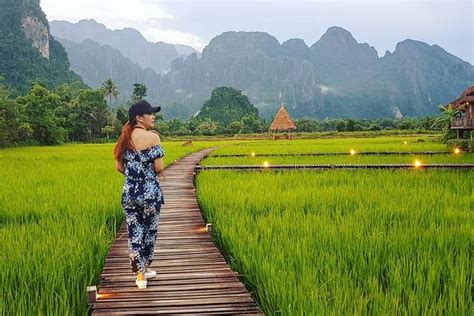 Vientiane 3 Days Private Tour To Vang Vieng Viewpoint Cave Blue