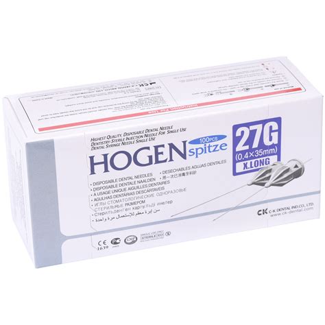 Иглы карпульные Hogen Spitze 27G 0.4x35мм 100шт C-K Dental купить в ...