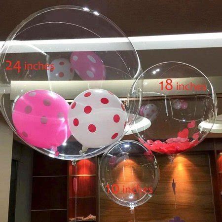 Balon Przezroczysty Transparentny Bobo Okrągły Kula Kryształ 20cm