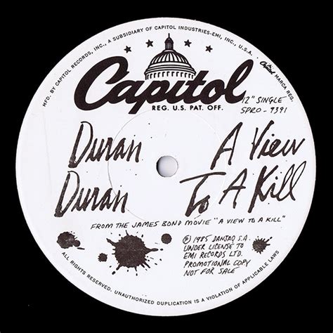 Duran Duran - A View To A Kill (1985, Vinyl) | Discogs