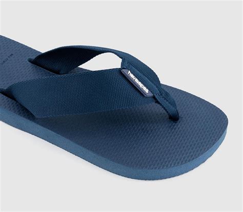 Havaianas Urban Basic Material Flip Flops Indigo Blue Mens Sandals