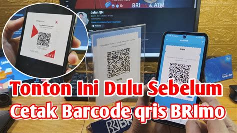 Cara Cetak Barcode QRIS Di BRImo YouTube