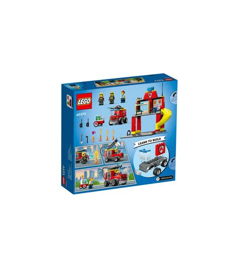 LEGO City Statie Si Masina De Pompieri 60375 153 Piese 4 Ani