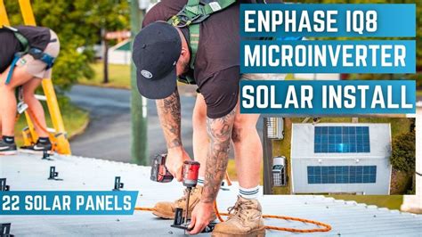 Solar Installer Vlog Enphase Iq Ac Microinverter Solar Install Youtube