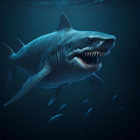 Megaloblackshark Monster Hai Eine Kombination Von Dna Von Einem Weißen