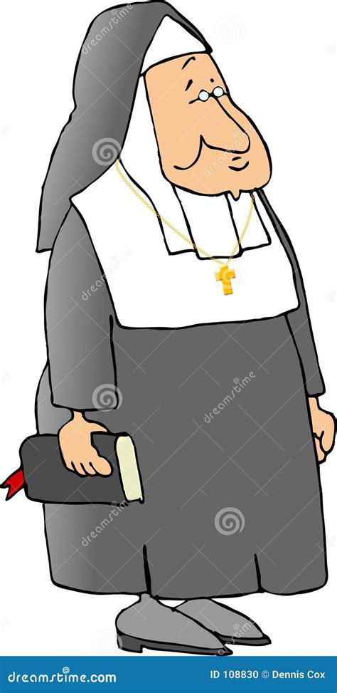 Catholic Nun 1 Royalty-Free Cartoon | CartoonDealer.com #108830