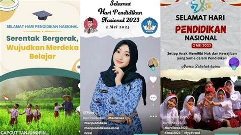 Template Capcut Hari Pendidikan Nasional Pasang Foto Ke