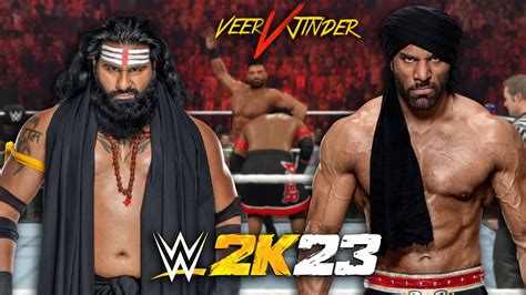 Veer Mahaan Vs Jinder Mahal Indian Vs Indian FULL MATCH WWE 2K23