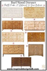 Burl Wood Dresser Ideas For Your Bedroom Makeover