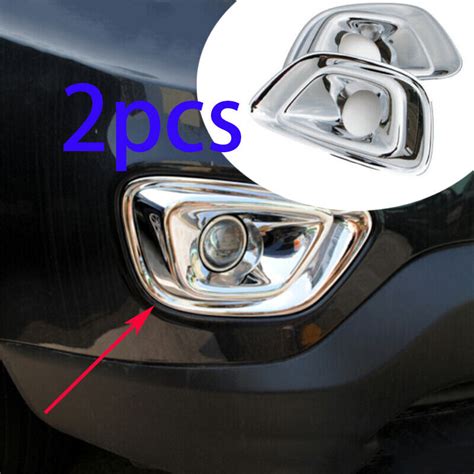 Chrome ABS Front Bumper Fog Light Lamp Cover For Auto Jeep Compass 2011