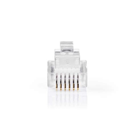 RJ12 Stecker 10 Stück - für Telefon kabel Montage RJ 12, 1,10