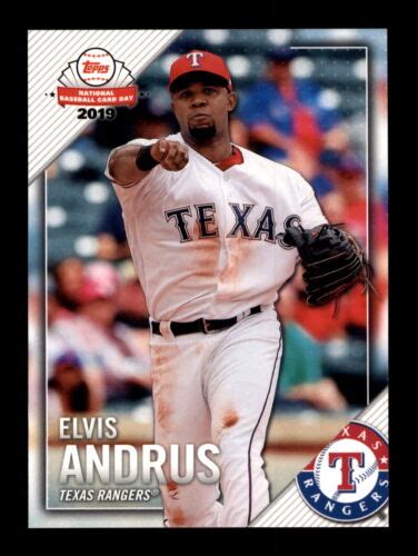 2019 Topps National Baseball Card Day 28 Elvis Andrus Texas Rangers EBay