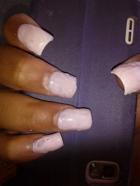 Pretty Bad Nail Fail Hope She Didn T Pay For These Bad Nails Nails