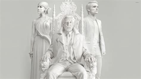 Download Iconic White Statue From The Hunger Games Series Wallpaper