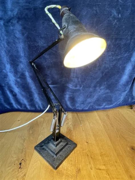 Herbert Terry Three Step Patent Pending Anglepoise Lamp Black