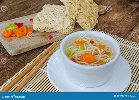 Chinese Noodles Soup Healthy? Stock Photo - Image of fresh, cuisine ...