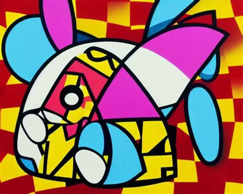 A Very Cute Bunny Fine Art By Romero Britto Stable Diffusion Openart