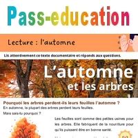 L Automne Lecture Ere Eme Primaire Pdf Imprimer