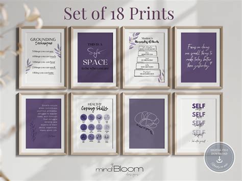 18 Therapist Office Art Decor Psychologist Print Bundle - Etsy