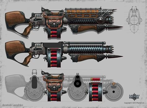 Donnerbüchse Legendär Steampunk Weapons Sci Fi Weapons Weapon Concept