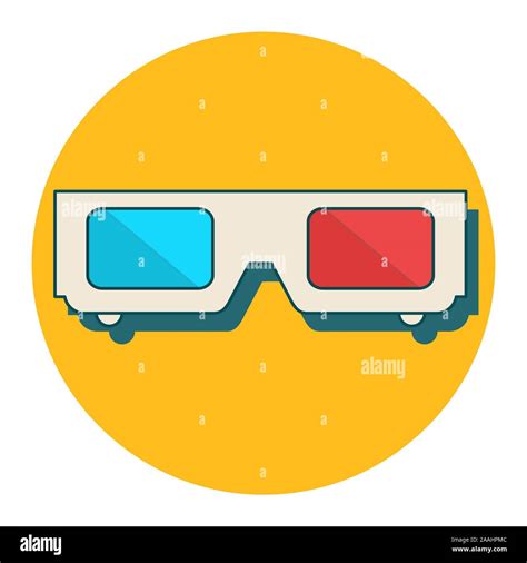 3d Glasses Vector Illustration Of Flat Stock Vector Image And Art Alamy