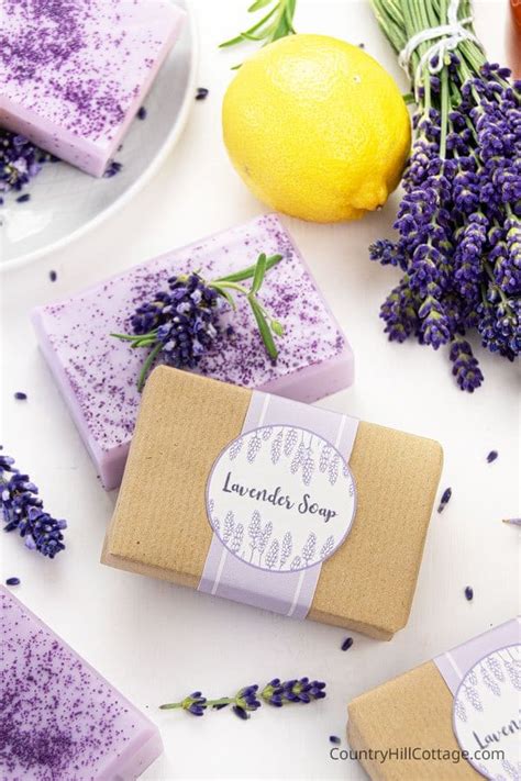 Honey Lemon Lavender Soap Recipe {with Printable Labels}