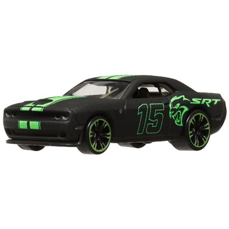 Đồ Chơi Mô Hình Siêu Xe Neon Speeders 15 Dodge Challenger SRT Hot Wheels HRW FAHASA
