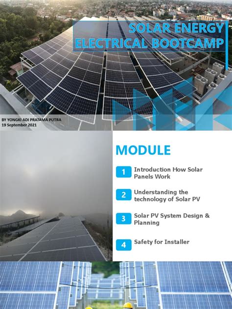 Day 1 Introduction To Solar Pv System By Yongki Adi P Pdf