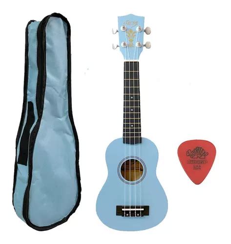 Ukulele Azul Seven Soprano Suk Lb C Capa Frete Gr Tis