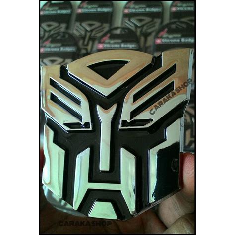 Jual Emblem Transformers Autobots Transformer Autobot Chrome Shopee