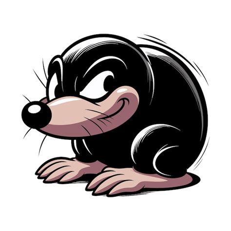 Premium Vector Cartoon Mole Vector Illustration