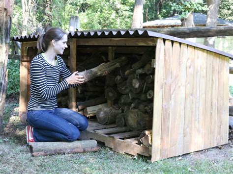 Simple Diy Firewood Rack With Roof Sale Online Dakora Co