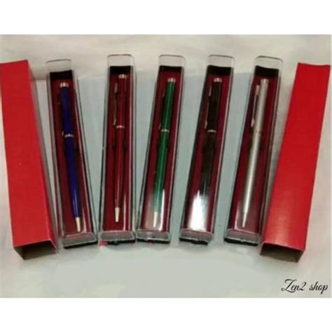 Jual Pulpen Ballpoint Metal Promosi Bp Paku Box Shopee Indonesia