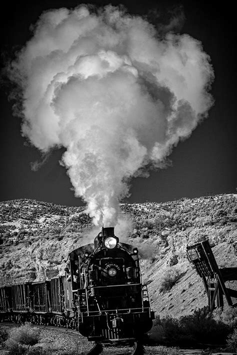 Nevada Northern Railway Engine Heads Back To Ely Nevada Photograph