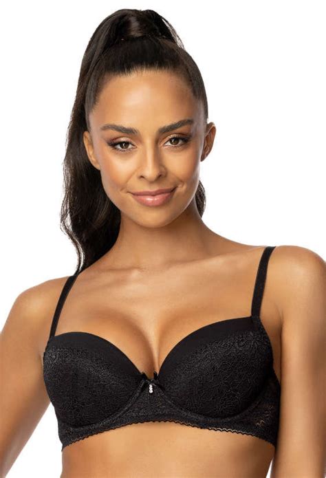 Biustonosz Push Up Czarny Patrice M 0199 11 65C MAT Lingerie Moda