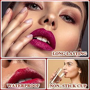 Amazon Ionsgako Colors Matte Nude Lipstick Set Liquid Lipstick