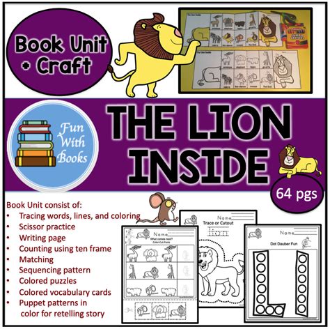 THE LION INSIDE BOOK UNIT & CRAFT ~ Book Units by Lynn