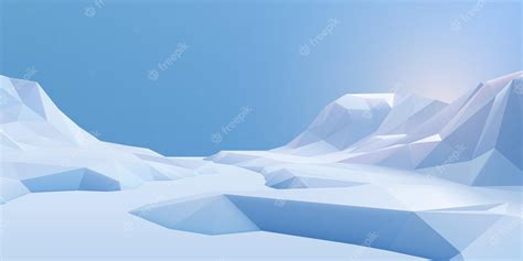 Premium Vector | Snow mountains landscape with light blue sky Outdoor ...