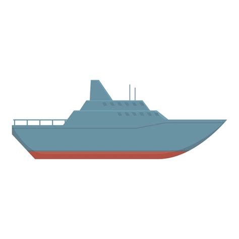 Ship icon cartoon vector. Naval warship 16227423 Vector Art at Vecteezy